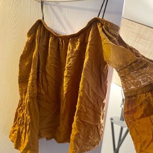 Yellow mustard blouse